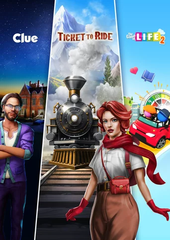 Ticket to Ride, Clue and The Game of Life 2: Classic Board Game Bundle