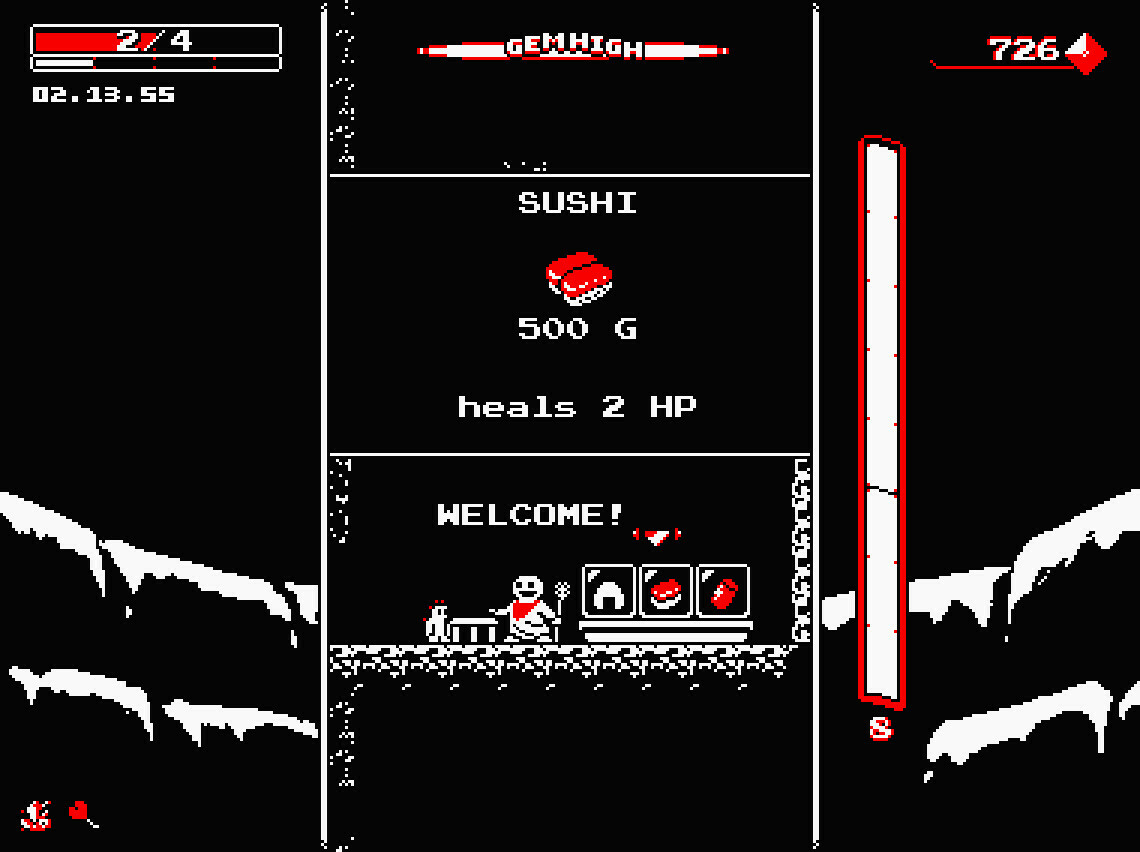 Downwell is a curious game about a young person venturing down a well in search of untold  Download Game  Downwell