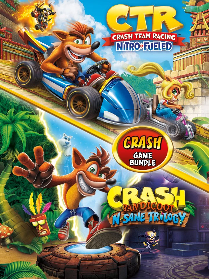 Crash Team Racing Nitro-Fueled + Crash Bandicoot N'Sane Trilogy Bundle