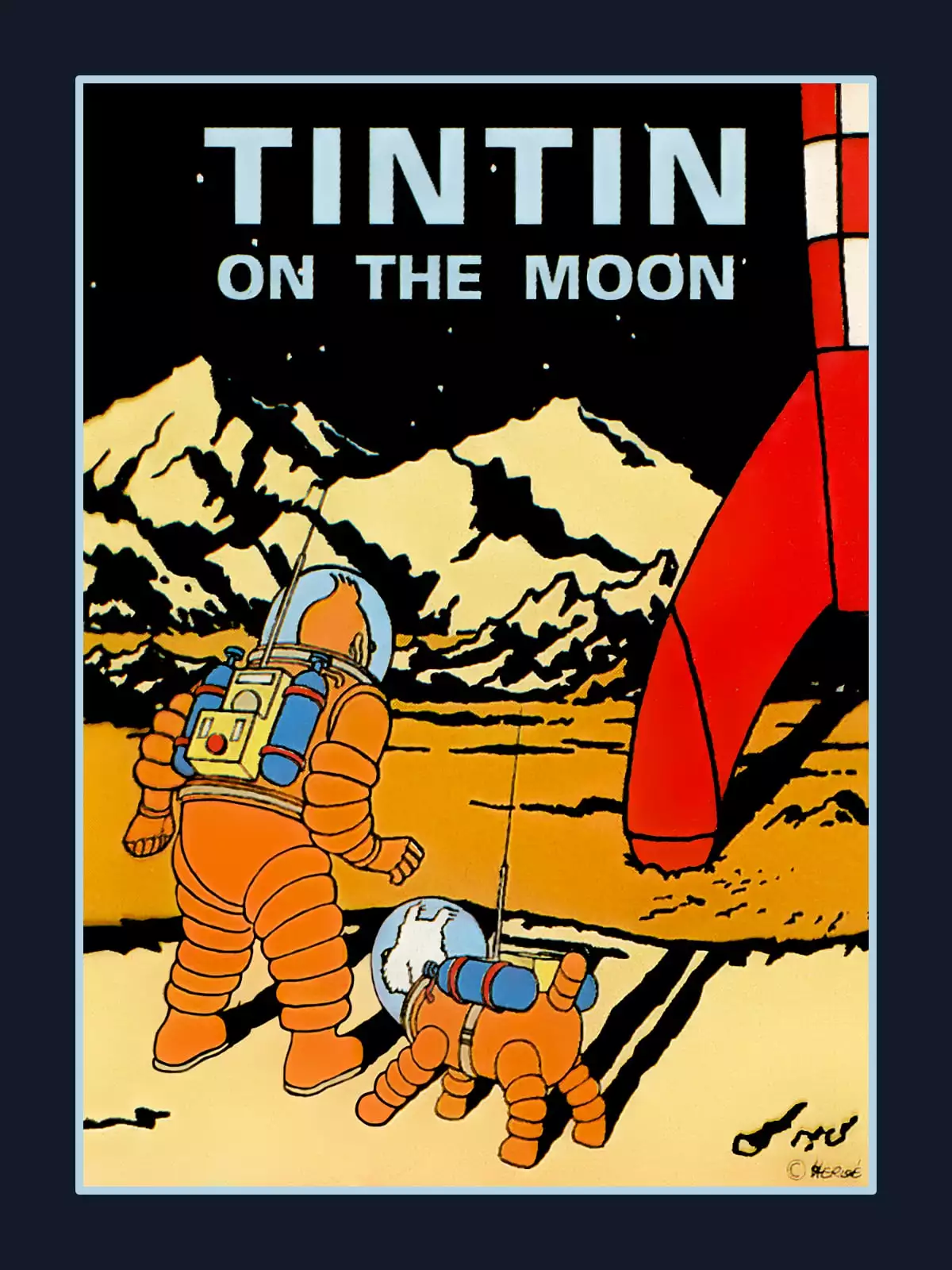 Tintin on the Moon