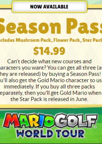 Mario Golf: World Tour - Season Pass
